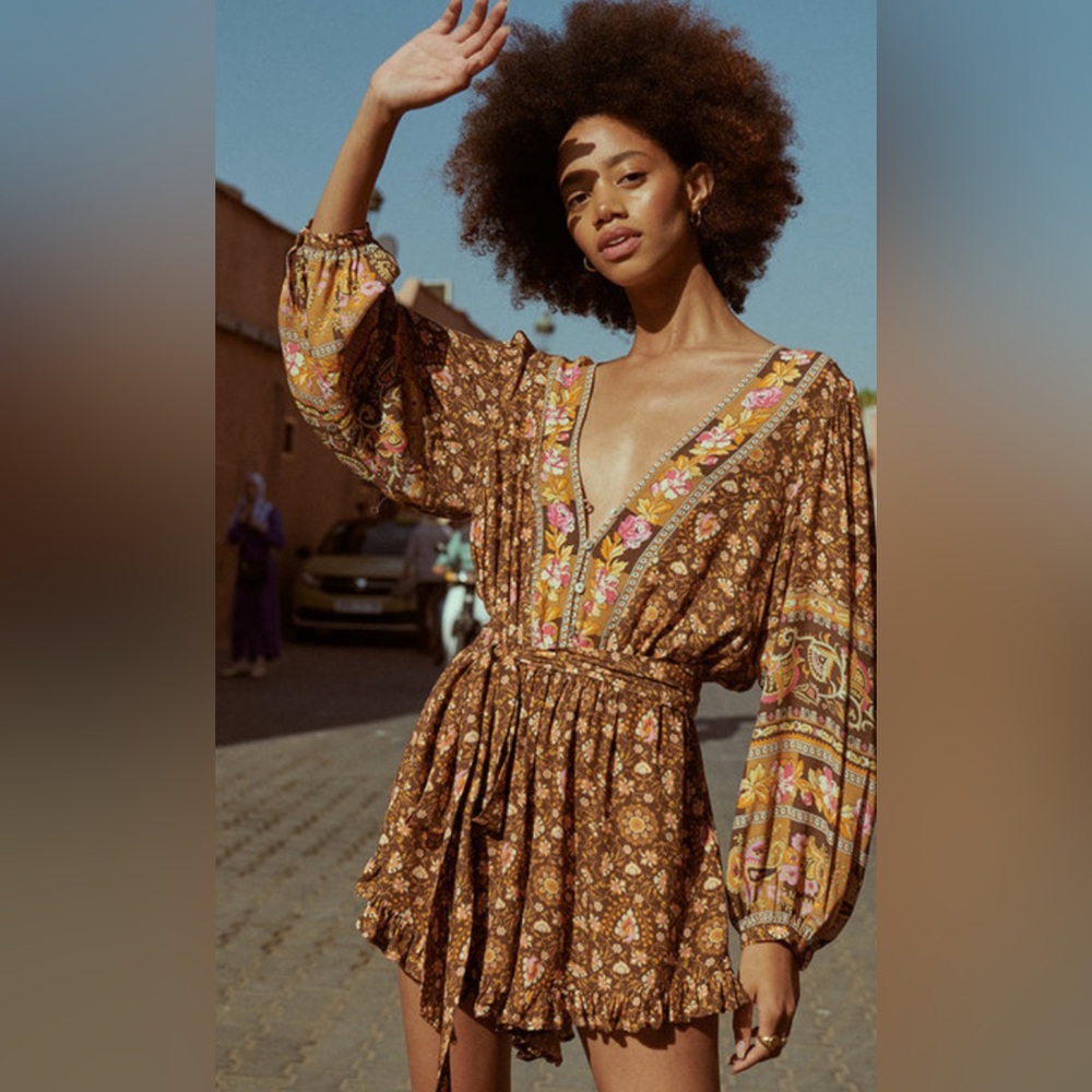 Spell Madame Peacock Romper 🦚🤎 XS